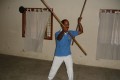 Dr Kannan Pugazhendi demonstrating martial art