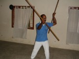 Dr Kannan Pugazhendi demonstrating martial art